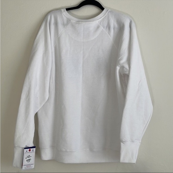 NWT Champion Women's Powerblend Crew, Graphic, White - Picture 5 of 7